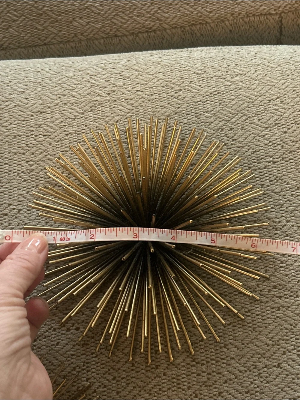 Gold Starburst Wall Decor Trio - Elegant Metal Home Accent